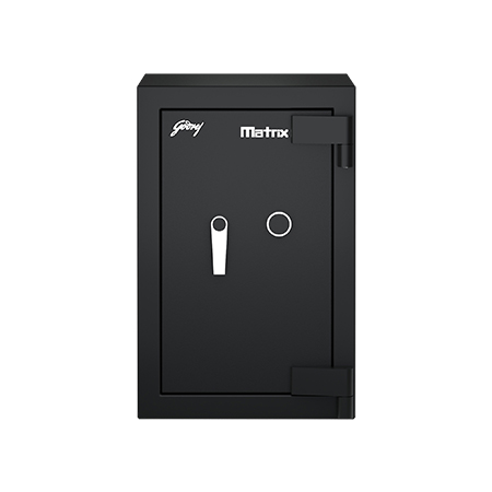Godrej Matrix 2414 KL Home Safe Locker Black, home lockers are designed to offer personalized security. Its locking system uses.