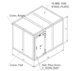 Godrej Steel Fabricated Portable Strong Room Door Class 1, home lockers are designed to offer personalized security. Its locking system uses.