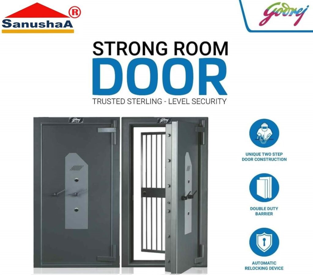 What is the use and purpose of Godrej Strong Room Door?, home lockers are designed to offer personalized security. Its locking system uses.