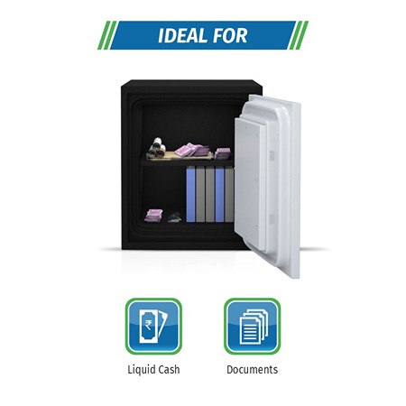 Godrej Safire 40L (Vertical) Electronic Home Locker, home lockers are designed to offer personalized security. Its locking system uses.