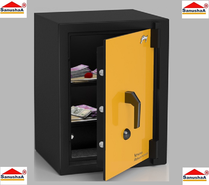 Godrej Rhino Advance Key Lock Safe Locker Gold, home lockers are designed to offer personalized security. Its locking system uses.