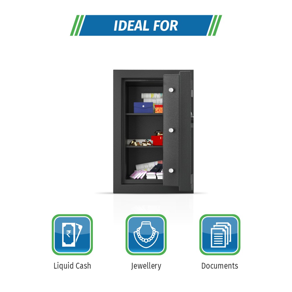 Godrej Matrix 2414 EL Home Locker Black, home lockers are designed to offer personalized security. Its locking system uses.