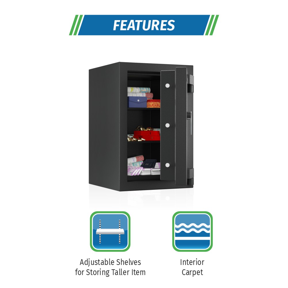 Godrej Matrix 2414 KL Home Safe Locker Black, home lockers are designed to offer personalized security. Its locking system uses.