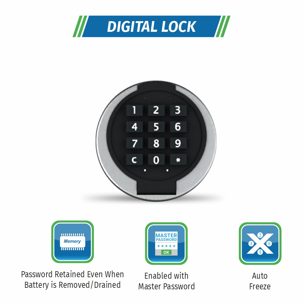 Godrej Matrix 2414 EL Home Locker Black, home lockers are designed to offer personalized security. Its locking system uses.