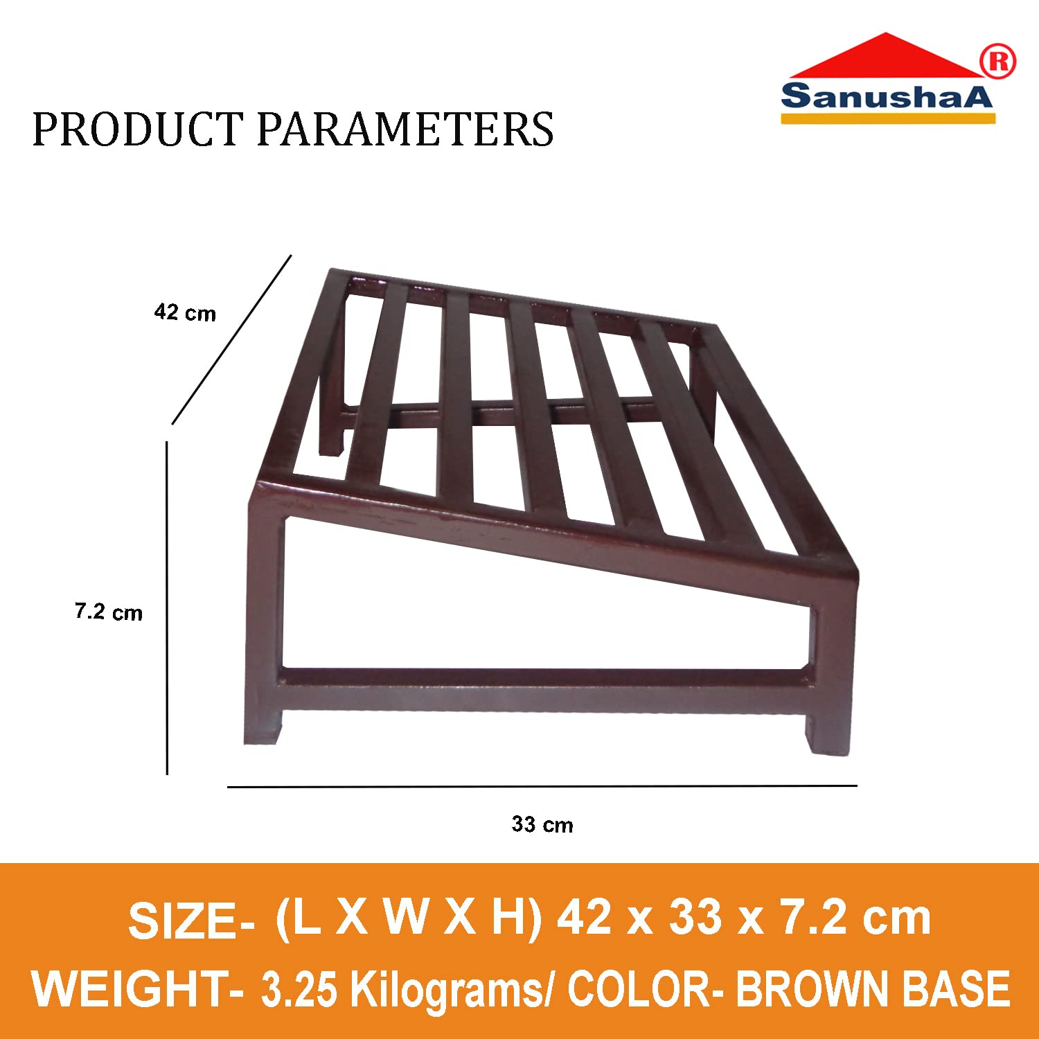 Sanushaa Metal Office Foot Rest Dark Brown, home lockers are designed to offer personalized security. Its locking system uses.