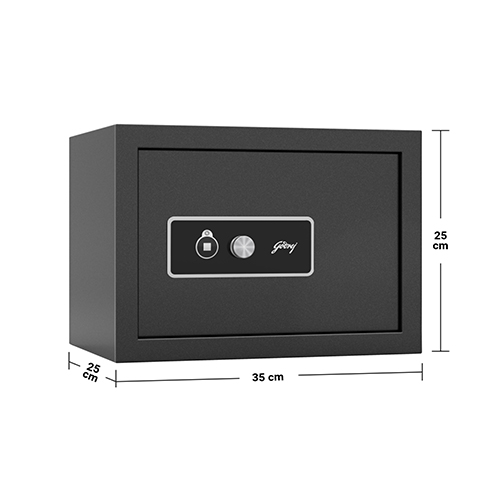 Godrej NX Pro Key Lock (15L) Ebony Home Locker, home lockers are designed to offer personalized security. Its locking system uses.