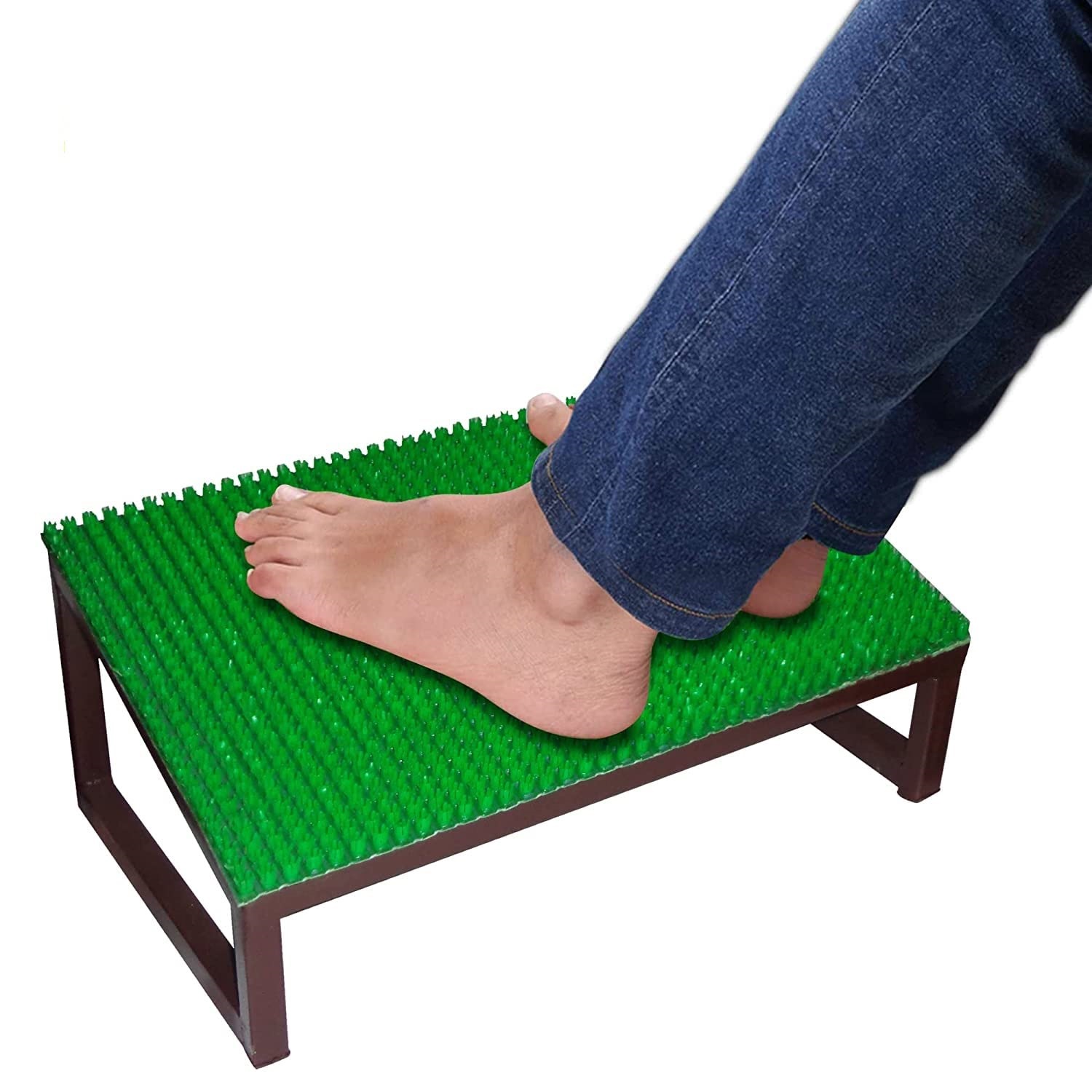 Sanushaa Metal Foot Rest with Artificial Grass, home lockers are designed to offer personalized security. Its locking system uses.