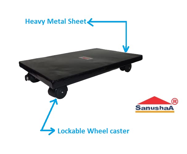 Sanushaa Metal CPU/Computer Trolley Stand with Wheels, baash distributors is the manufacturerof the metal made product like trolley stand.