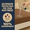 Click to see full view Sanushaa 100% Waterproof Premium Cotton Feel Mattress Protector – King Size 72x78 Inch 6x6.5 Ft. | Premium Soft, Breathable, Anti-Allergy, Dust-Mite Proof, Gadda Cover