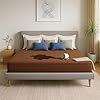 Click to see full view Sanushaa 100% Waterproof Premium Cotton Feel Mattress Protector – King Size 72x78 Inch 6x6.5 Ft. | Premium Soft, Breathable, Anti-Allergy, Dust-Mite Proof, Gadda Cover